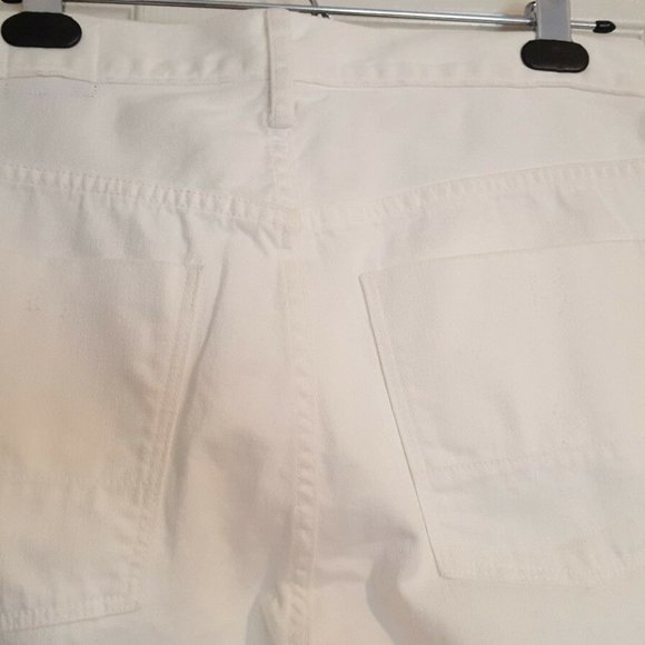 Vince Union Slouch Crop High Rise White Jeans - Picture 3 of 8